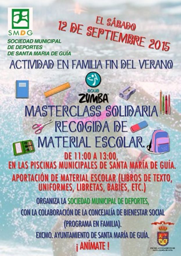 Gu&iacute;a: "Master Class" solidaria de zumba acu&aacute;tica para toda la familia