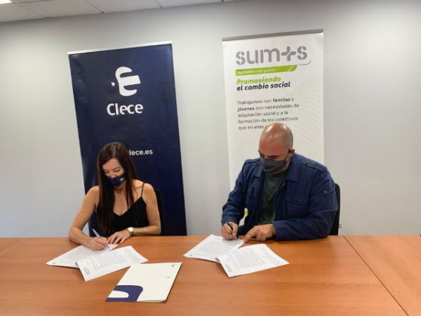 Clece y la Asociaci&oacute;n SUMAS firman un convenio de colaboraci&oacute;n para la inserci&oacute;n laboral
