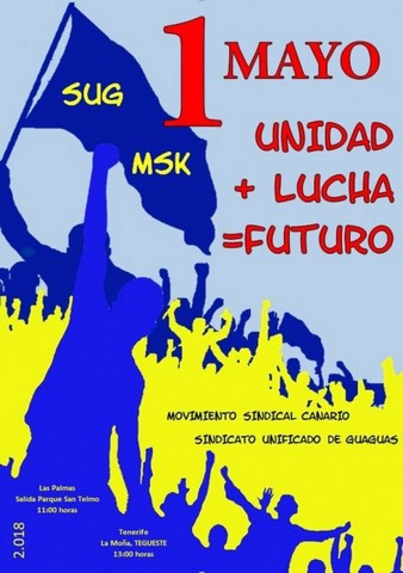 Comunicado 1 de mayo de 2018 d&iacute;a Internacional de la Clase Trabajadora