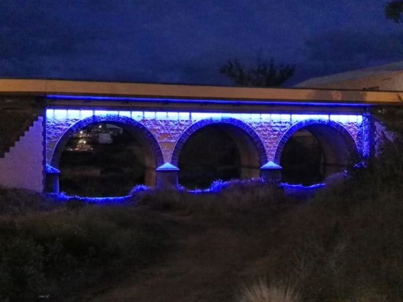 Nota de Prensa del PSOE de G&aacute;ldar sobre la iluminaci&oacute;n del puente de los tres ojos