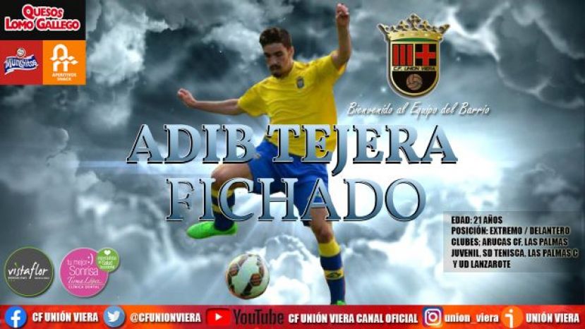F&uacute;tbol 3&ordf; Divisi&oacute;n: El Uni&oacute;n Viera se refuerza con la incorporaci&oacute;n de Adib Tejera