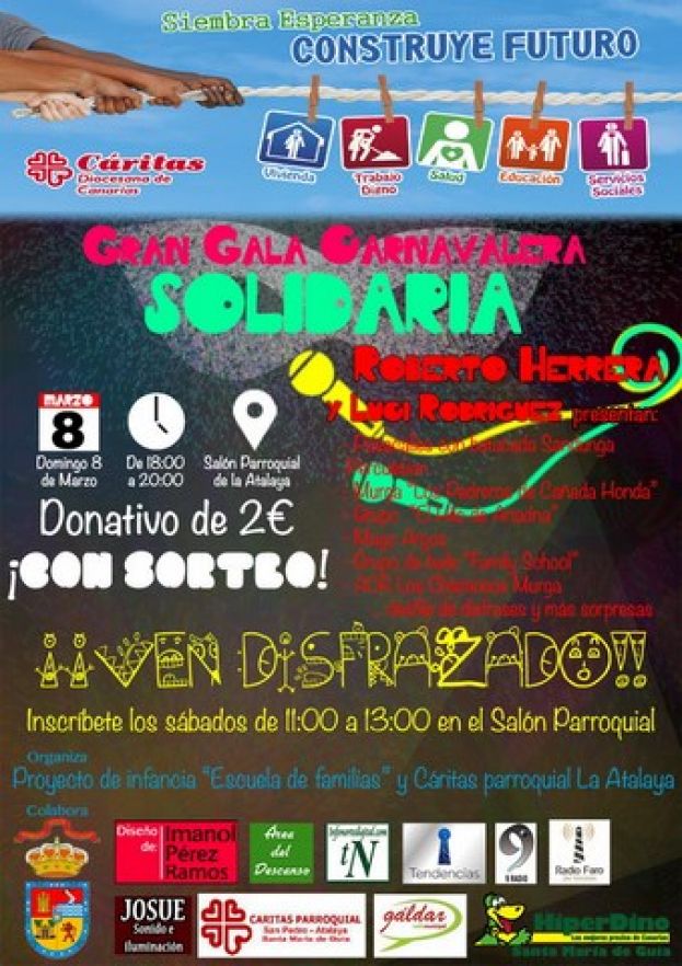 Gu&iacute;a: Caritas prepara una Gala de Carnaval Solidaria en La Atalaya