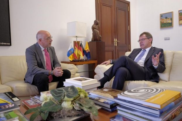 Morales presenta al embajador de Alemania en Espa&ntilde;a el proyecto de diversificaci&oacute;n econ&oacute;mica de Gran Canaria