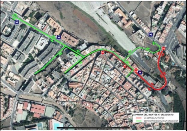 Gu&iacute;a: La calle Sancho de Vargas se cierra al tr&aacute;fico a partir del martes por trabajos