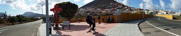 Gu&iacute;a: Culminan las obras de la zona peatonal de entrada al barrio de  La Atalaya