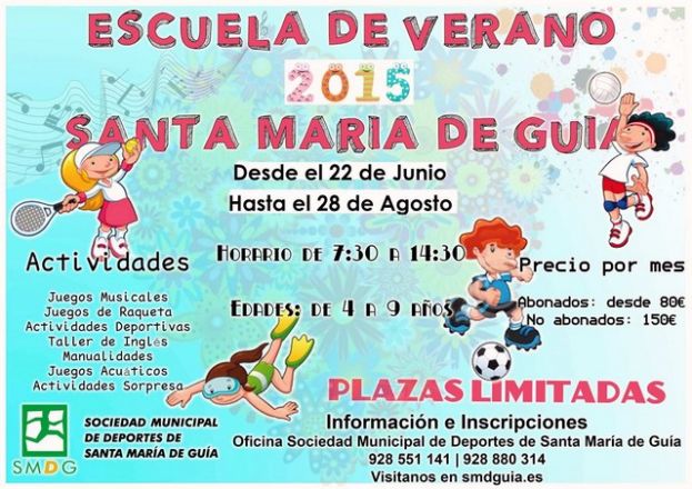 Gu&iacute;a: En marcha del 22 de junio al 28 de agosto una Escuela de Verano