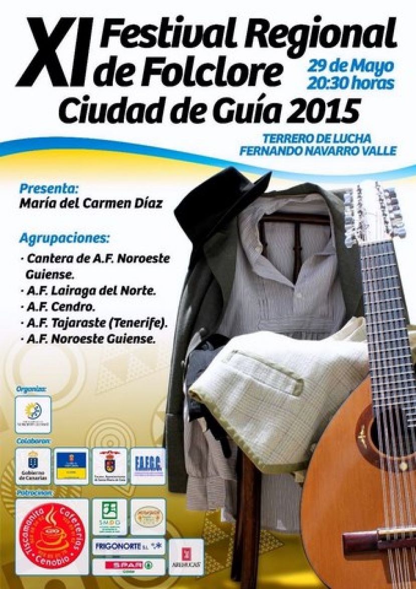 Gu&iacute;a: Se celebra este viernes el XI Festival Regional de Folclore &ldquo;Ciudad de Gu&iacute;a"