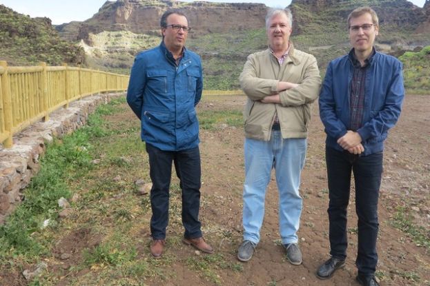 El Cabildo instala una valla de protecci&oacute;n en el acceso al yacimiento de La Fortaleza