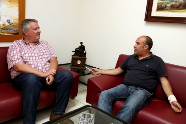El Consejero de Cultura del Cabildo, Carlos Ruiz, visit&oacute; el municipio de Valleseco