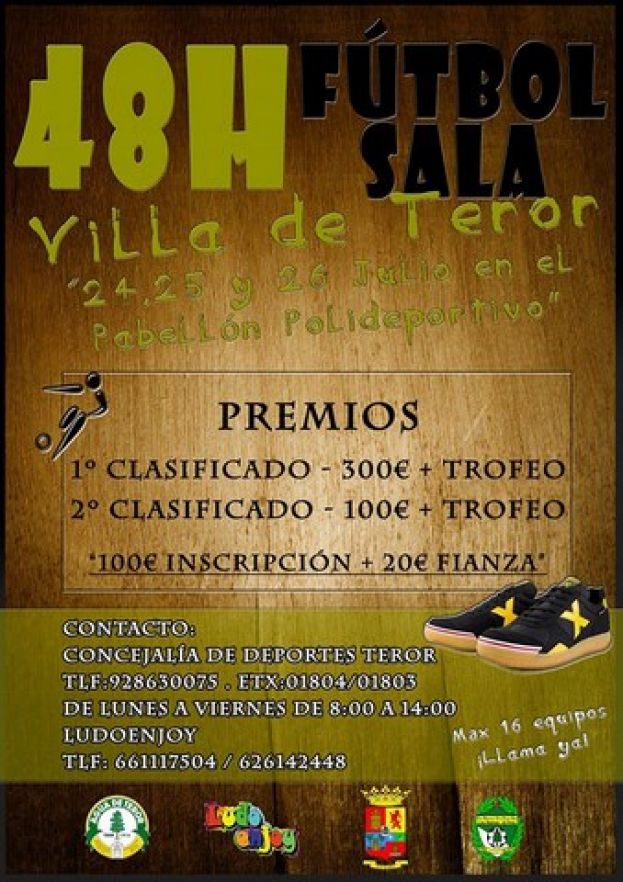 Abierta hasta el 17-07 la inscripci&oacute;n para las 48 horas de F&uacute;tbol Sala Villa de Teror