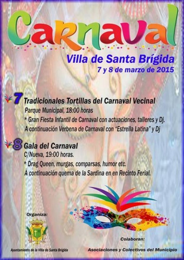 Santa Br&iacute;gida: El fin de semana llenar&aacute; a la Villa de mascaritas