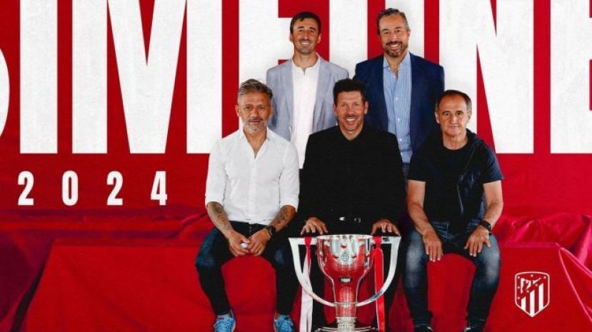 Simeone renueva con el Atl&eacute;tico de Madrid hasta 2024