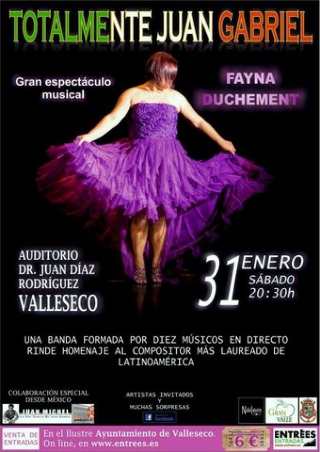 Valleseco: Estreno del espect&aacute;culo &ldquo;Totalmente Juan Gabriel&rdquo; en el Auditorio
