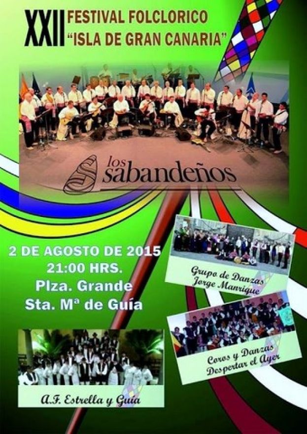 Gu&iacute;a: Hoy los Sabande&ntilde;os en el Festival de Folklore &ldquo;Isla de Gran Canaria&rdquo;