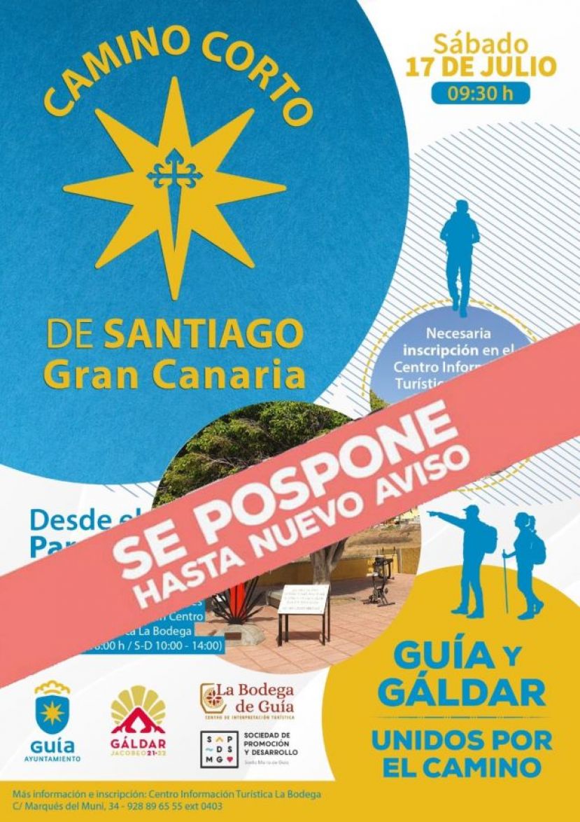 Gu&iacute;a: Se aplaza la ruta de este s&aacute;bado por el Camino de Santiago desde El Bardo