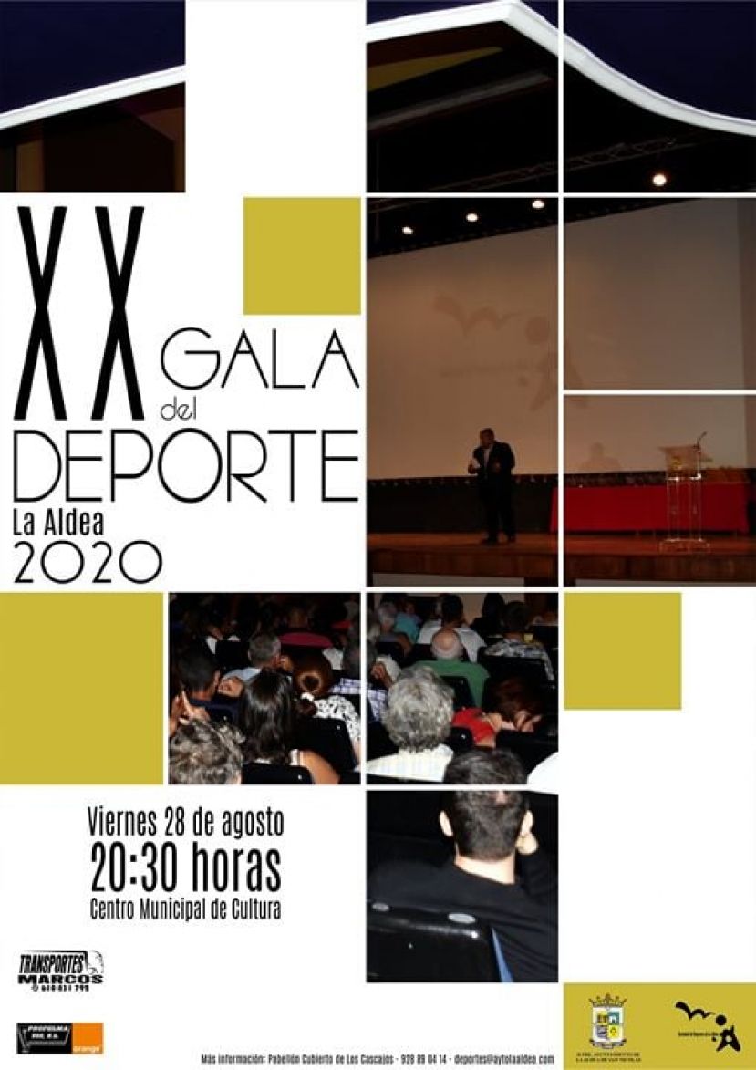La Aldea: Este viernes se celebrar&aacute; la vig&eacute;sima Gala del Deportes La Aldea 2020