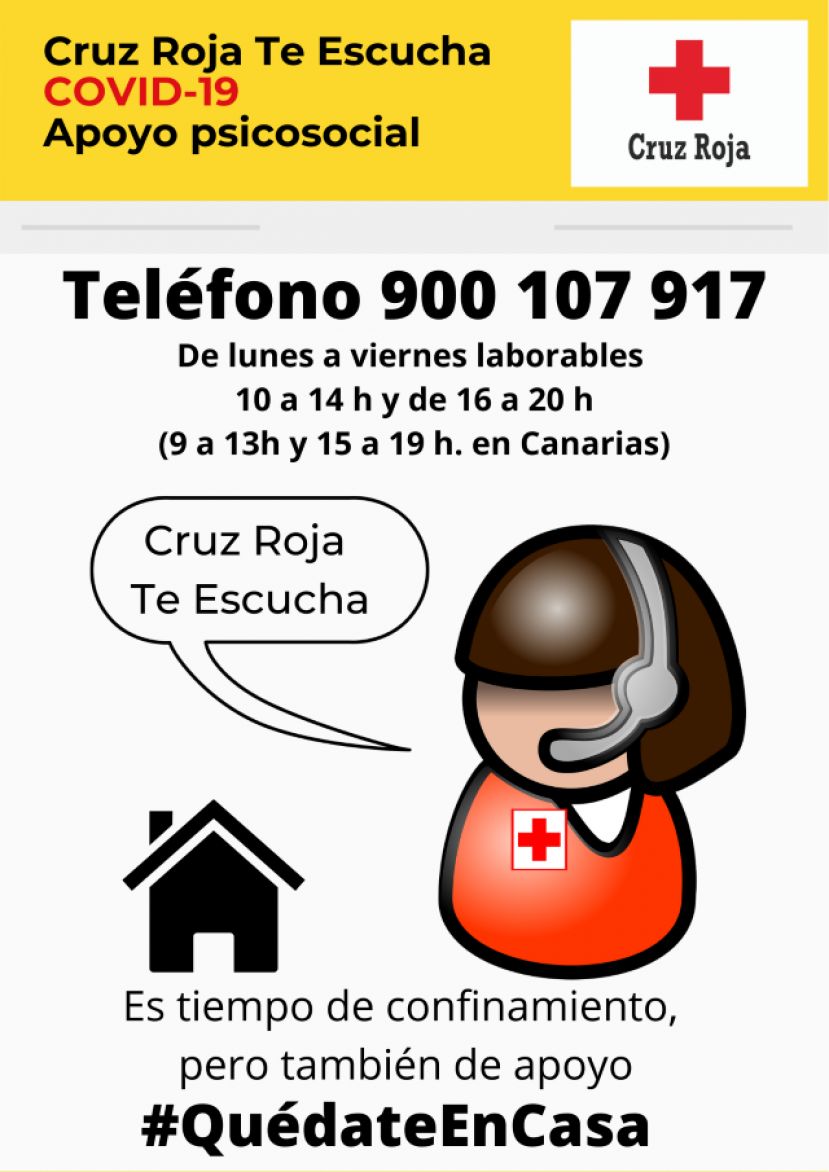 'Cruz Roja te escucha', del Plan Cruz Roja RESPONDE frente al COVID-19