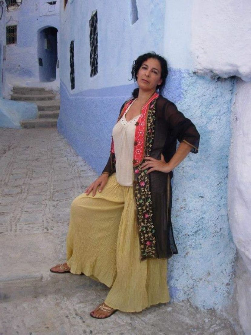 Isabel D&iacute;az Escudero una sevillana famosa, creadora de moda, de vacaciones en GC