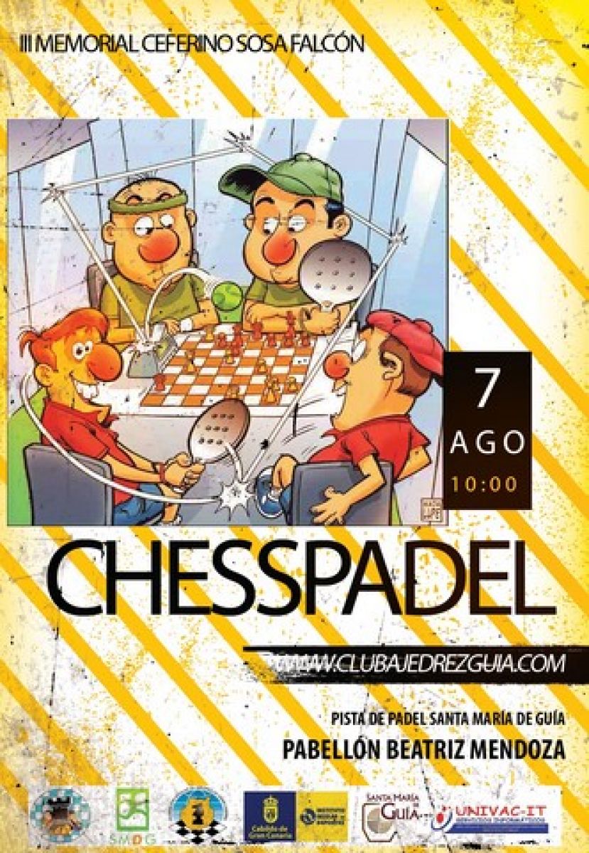 Ajedrez: La ciudad Deportiva de Gu&iacute;a acoger&aacute; un torneo de ChessPadel