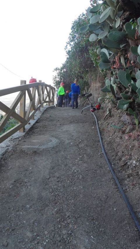 El Ayuntamiento de Agaete act&uacute;a en las zonas afectadas por el incendio de agosto