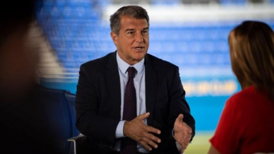 Laporta evita hablar del refer&eacute;ndum sobre el Espai Bar&ccedil;a