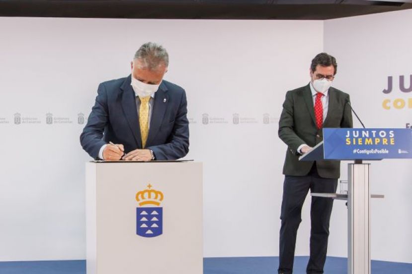 El Gobierno de Canarias firma con la Fundaci&oacute;n CEOE el acuerdo de adhesi&oacute;n al &lsquo;Plan Sumamos Salud+Econom&iacute;a&rsquo;
