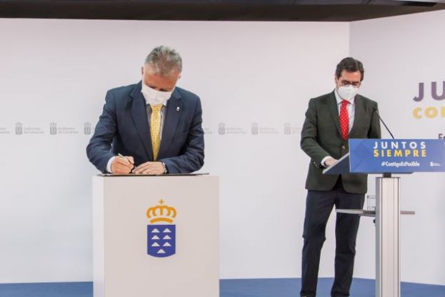 El Gobierno de Canarias firma con la Fundaci&oacute;n CEOE el acuerdo de adhesi&oacute;n al &lsquo;Plan Sumamos Salud+Econom&iacute;a&rsquo;