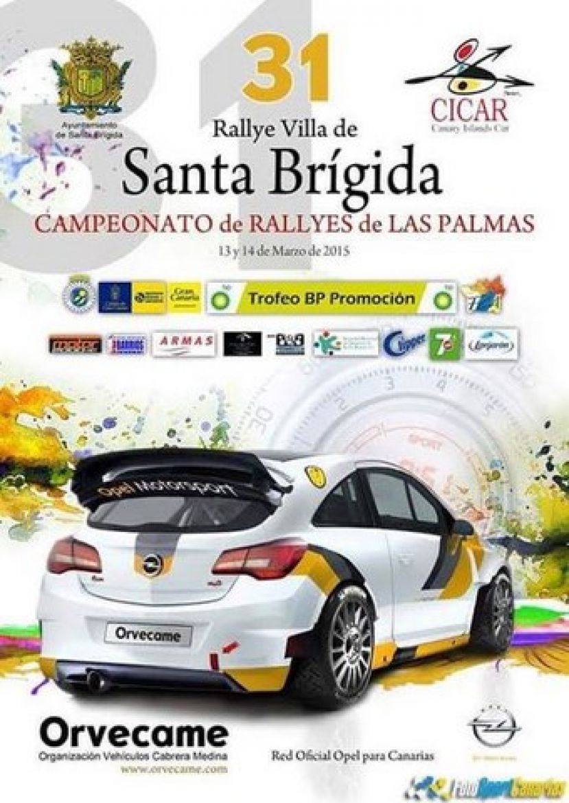 31 edici&oacute;n del Rallye Villa de Santa Br&iacute;gida los d&iacute;as 13 y 14 de marzo de 2015
