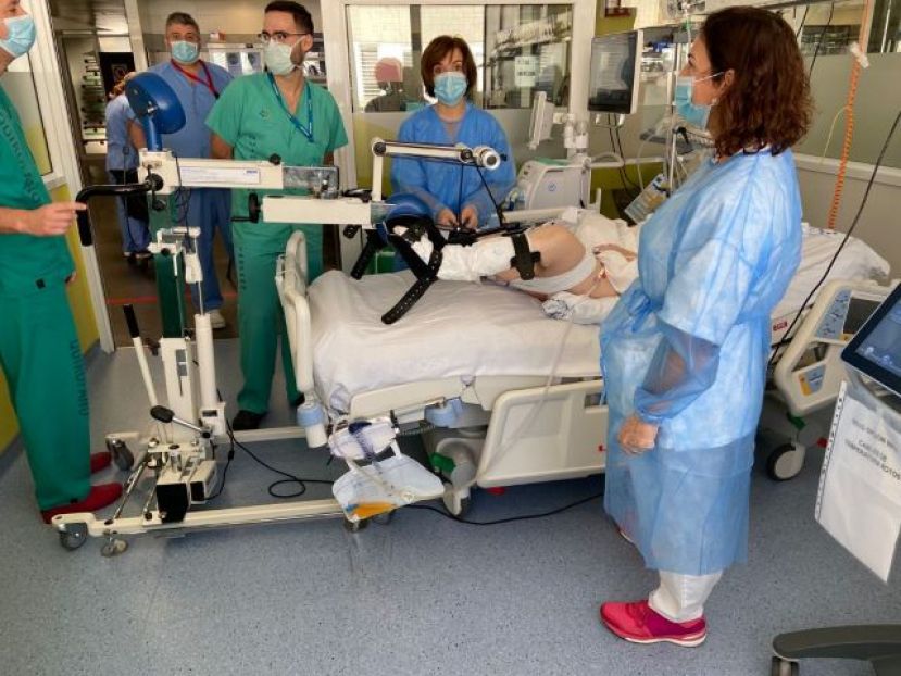Terapia que permite mejorar la movilidad de los pacientes cr&iacute;ticos en el Dr. Negr&iacute;n