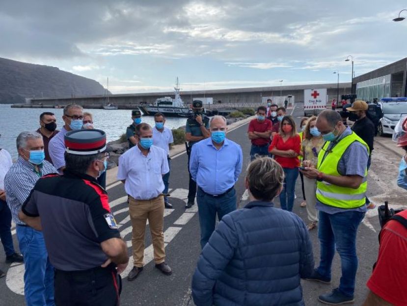 La Gomera: Las administraciones acuerdan priorizar la estabilizaci&oacute;n del talud (V&iacute;deo)