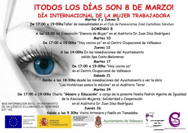 Valleseco: &iexcl; Todos los d&iacute;as son 8 de marzo!