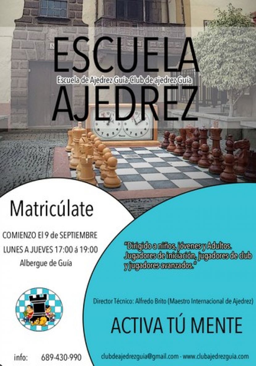 Gu&iacute;a: Inicio de la Escuela de Ajedrez Gu&iacute;a