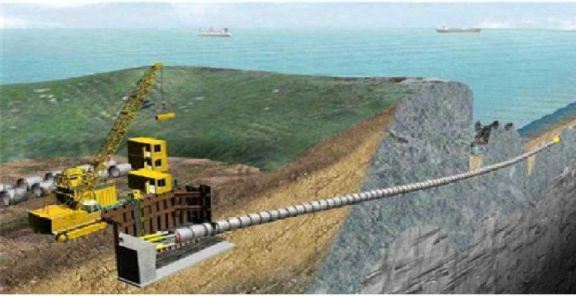 Un t&uacute;nel submarino de 455 metros para el emisario en la costa de G&aacute;ldar