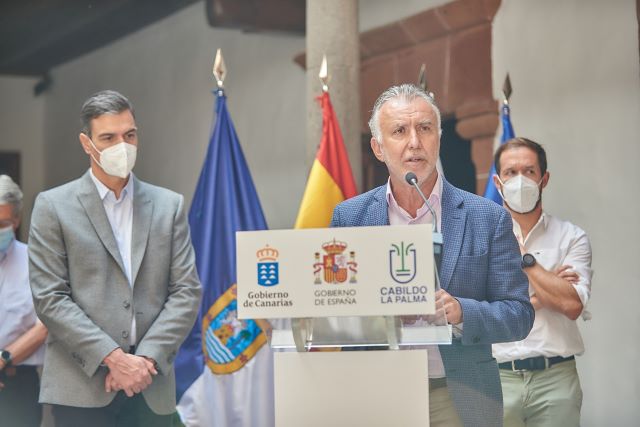 Torres subraya que el Gobierno de Canarias ya ha destinado 40 millones de euros a atender la emergencia volc&aacute;nica