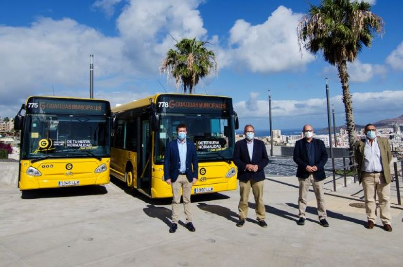 Guaguas Municipales incorpora 8 veh&iacute;culos Iveco de 10 metros para renovar las l&iacute;neas