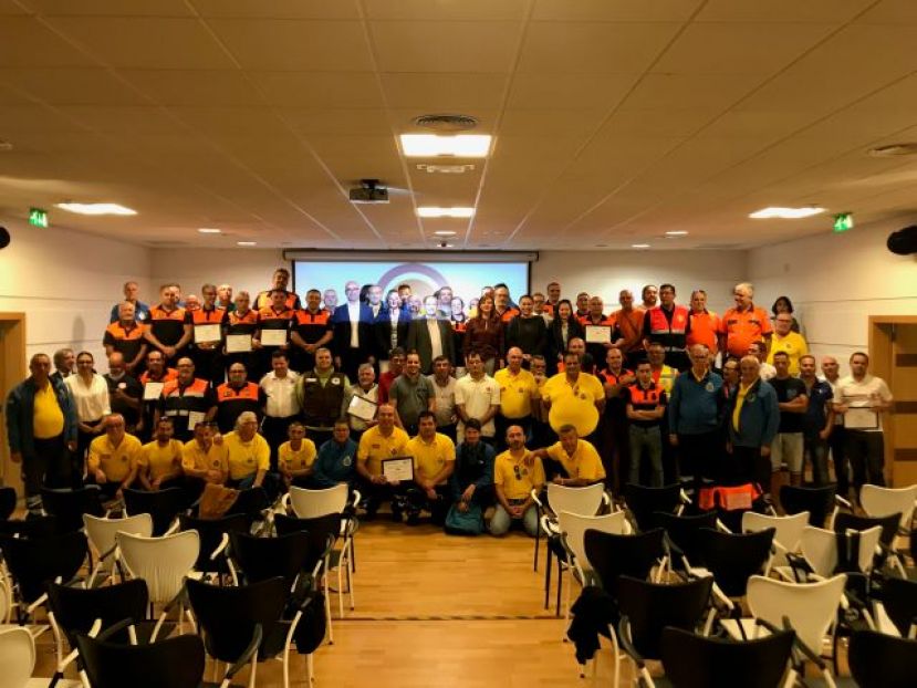 La I Jornada del Voluntariado de Protecci&oacute;n Civil refuerza a este colectivo