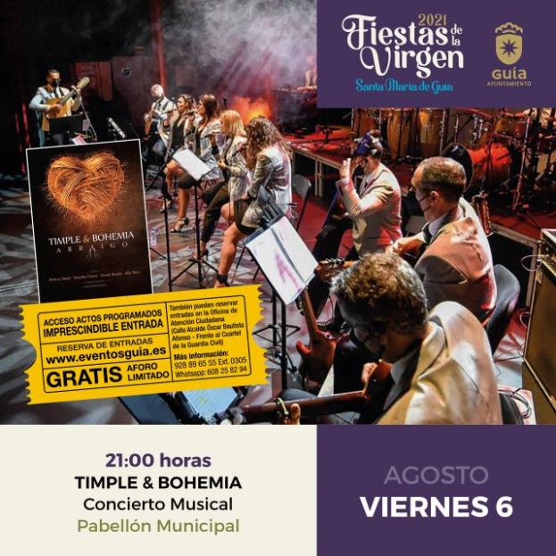 Timple &amp; Bohemia trae esta noche a Santa Mar&iacute;a de Gu&iacute;a su espect&aacute;culo &lsquo;Arraigo&rsquo;
