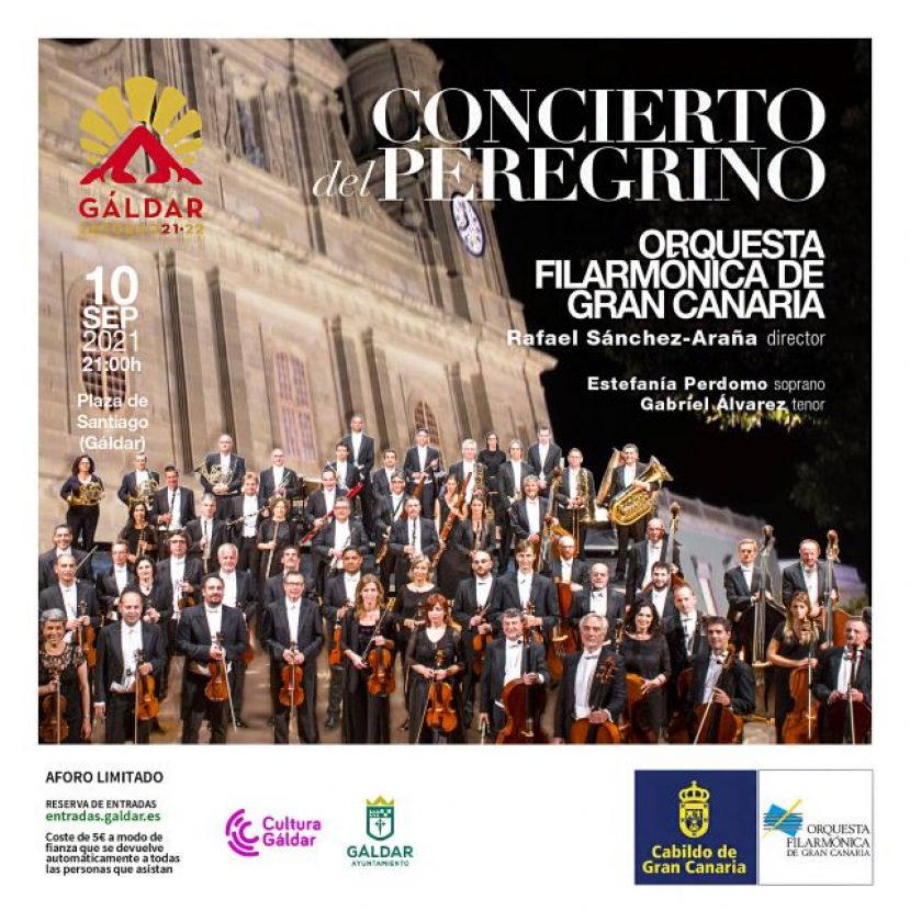 La Orquesta Filarm&oacute;nica de Gran Canaria ofrece en G&aacute;ldar el &lsquo;Concierto del Peregrino&rsquo;