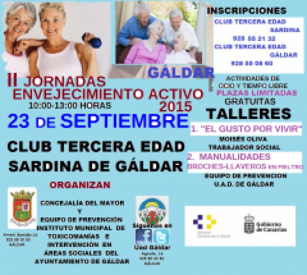 G&aacute;ldar convoca las II Jornadas de Envejecimiento Activo