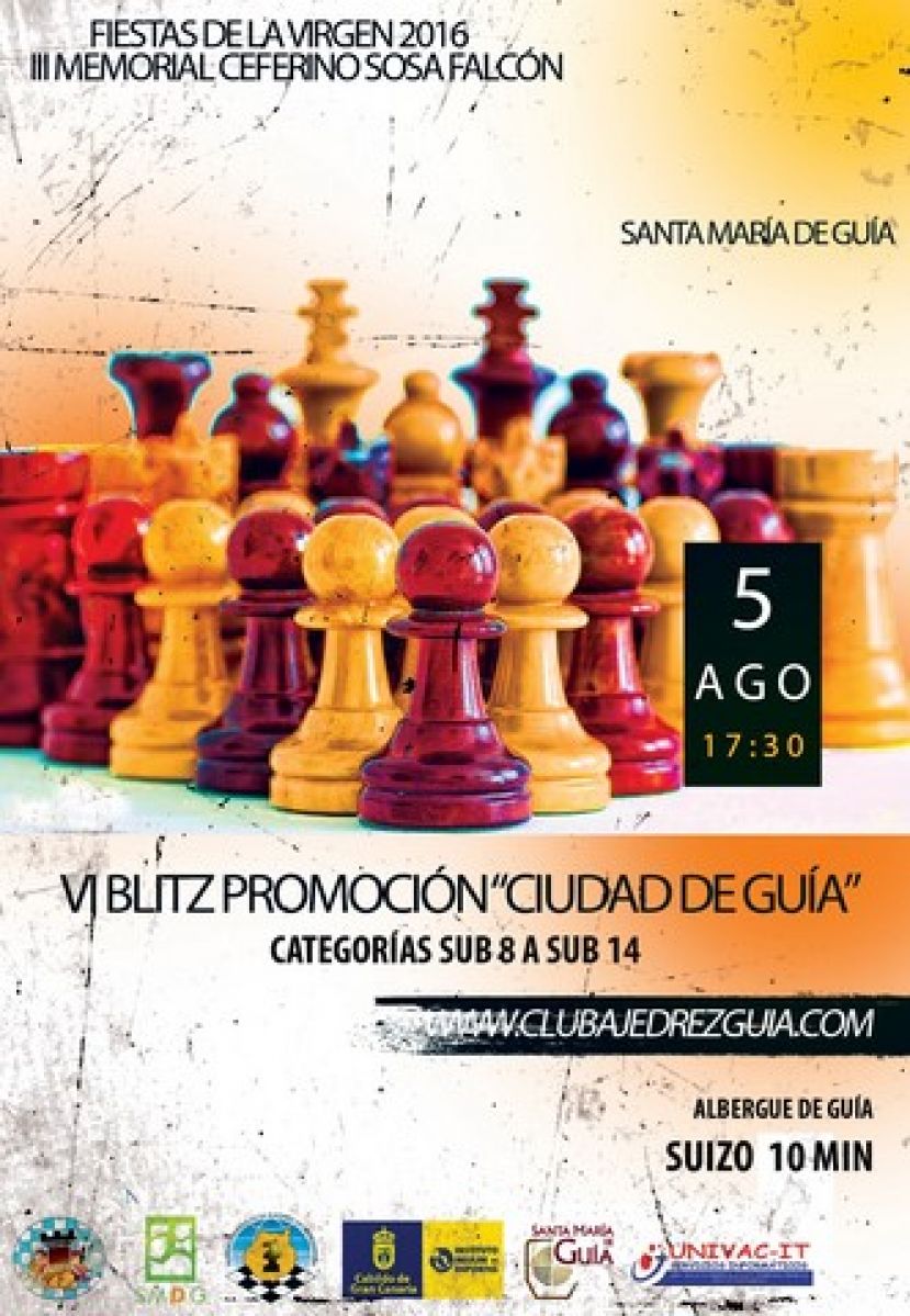 Ajedrez: El Albergue de Santa Mar&iacute;a de Gu&iacute;a acoger&aacute; el VI Torneo de Promoci&oacute;n