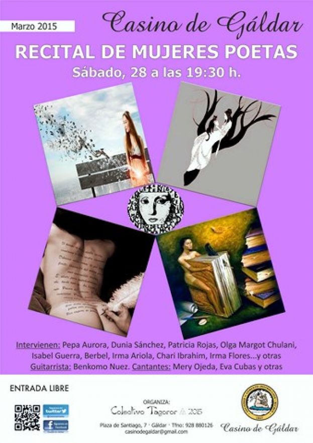 G&aacute;ldar: Recital de Mujeres Poetas en el Casino