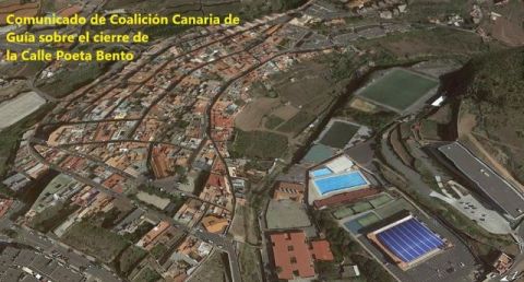 Gu&iacute;a: Comunicado de Coalici&oacute;n Canaria  sobre el cierre de la calle Poeta Bento