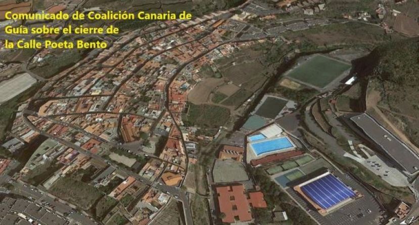 Gu&iacute;a: Comunicado de Coalici&oacute;n Canaria  sobre el cierre de la calle Poeta Bento
