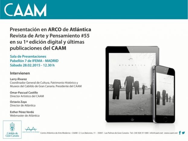 El CAAM presenta en ARCO la primera edici&oacute;n digital de la revista &lsquo;Atl&aacute;ntica&rsquo;