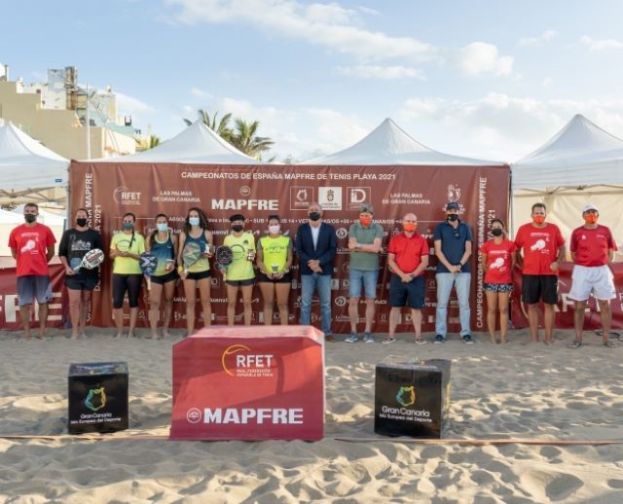Francisco Castellano, en la entrega de premios del Campeonato de Espa&ntilde;a Mapfre Tenis Playa 2021