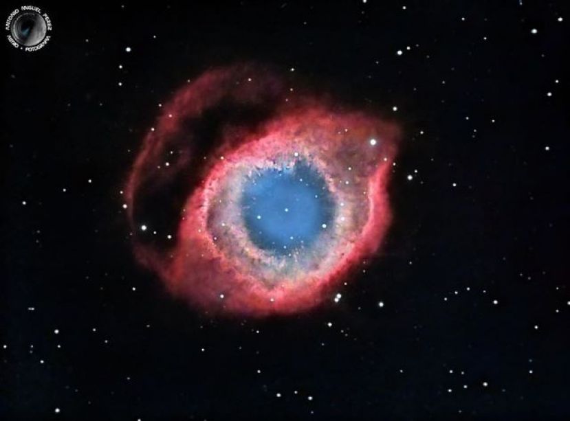 Tejeda: La Nebulosa de la H&eacute;lice, tambi&eacute;n conocida como "El Ojo de Dios"