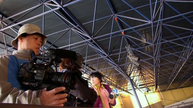 G&aacute;ldar: La televisi&oacute;n coreana graba im&aacute;genes en la Cueva Pintada