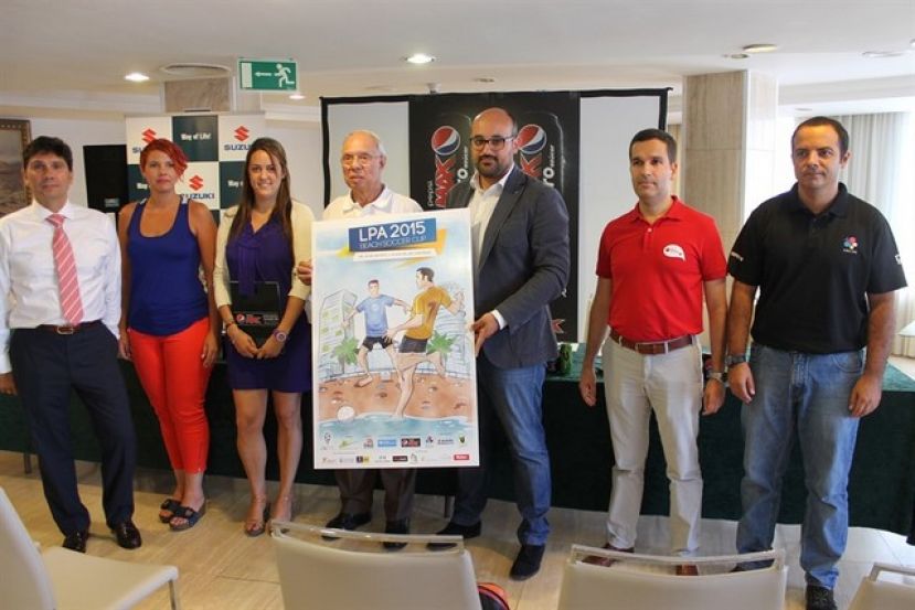 Cartel del primer Torneo Federado de F&uacute;tbol Playa