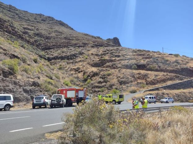 La Gomera: Extinguido el conato de incendio de este domingo en San Sebasti&aacute;n