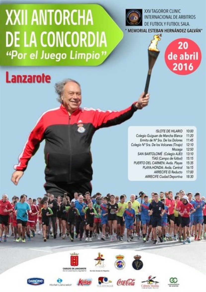 La XXII Antorcha de la Concordia se enciende este mi&eacute;rcoles en Lanzarote